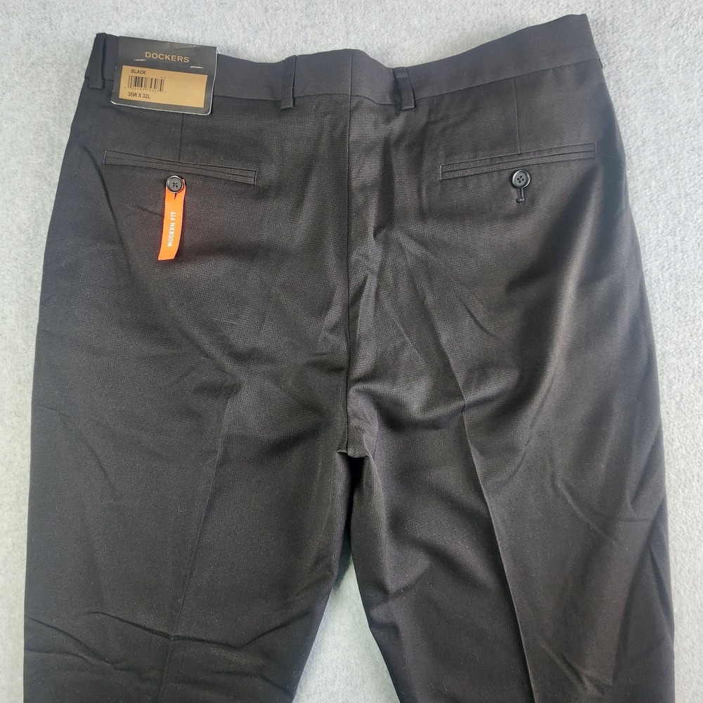 Dockers‎ Modern Fit Dress Pants Men's Size 36x32 Black Stretch Pockets
